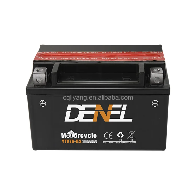 Qianjiang motorcycle parts MF motorcycle accessory 12V 7AH (YTX7A-BS)