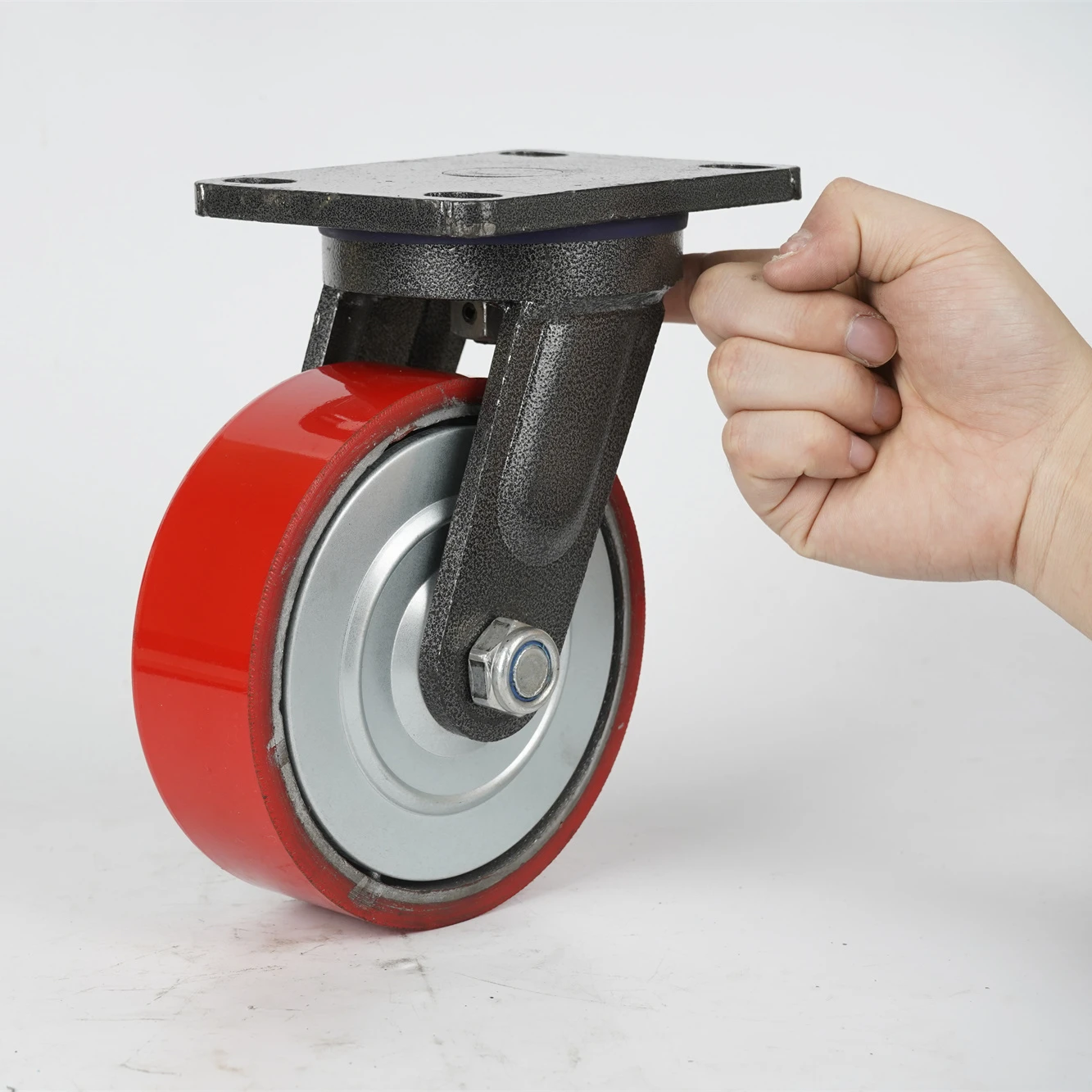 Super Heavy Duty Iron Core Polyurethane Swivel Wheel Industrial Casters