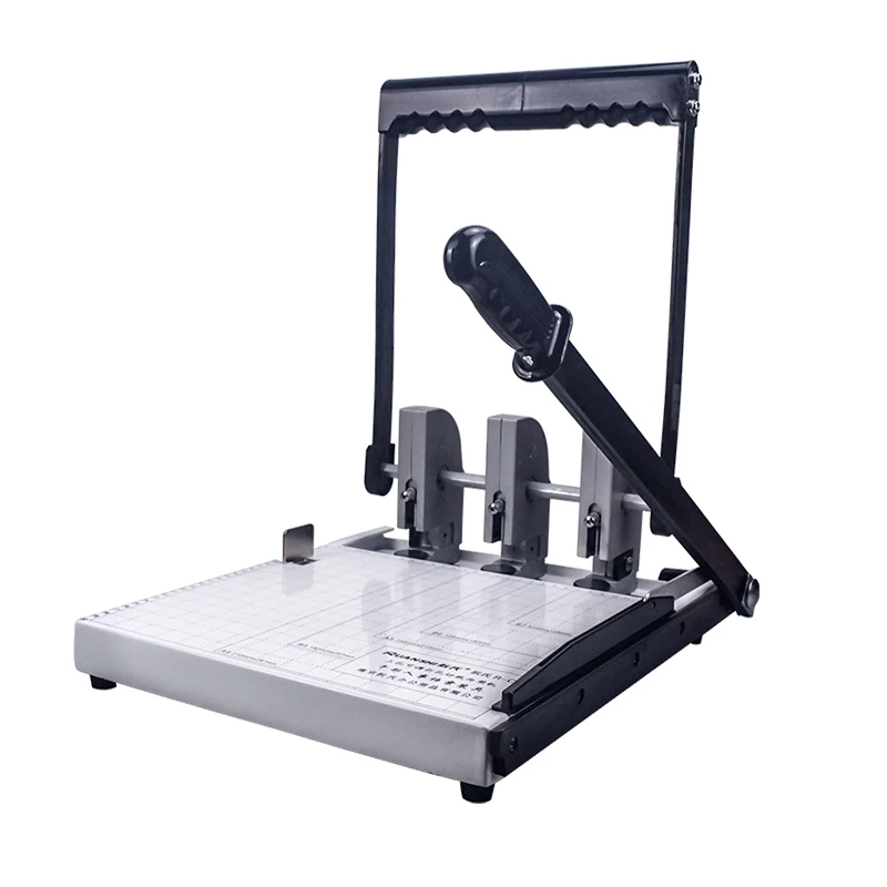 wholesale 3-Hole Punch with paper Cutter R-CF 180 sheets paper punch for Office Essentials Print Shops