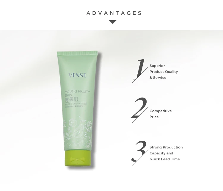 face wash packing moisturizing cream tube cosmetic plastic tube