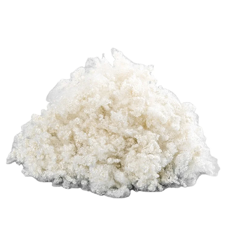 polyester filling manufacturer 0.8*32 HCS virgin polyester fiber pillow