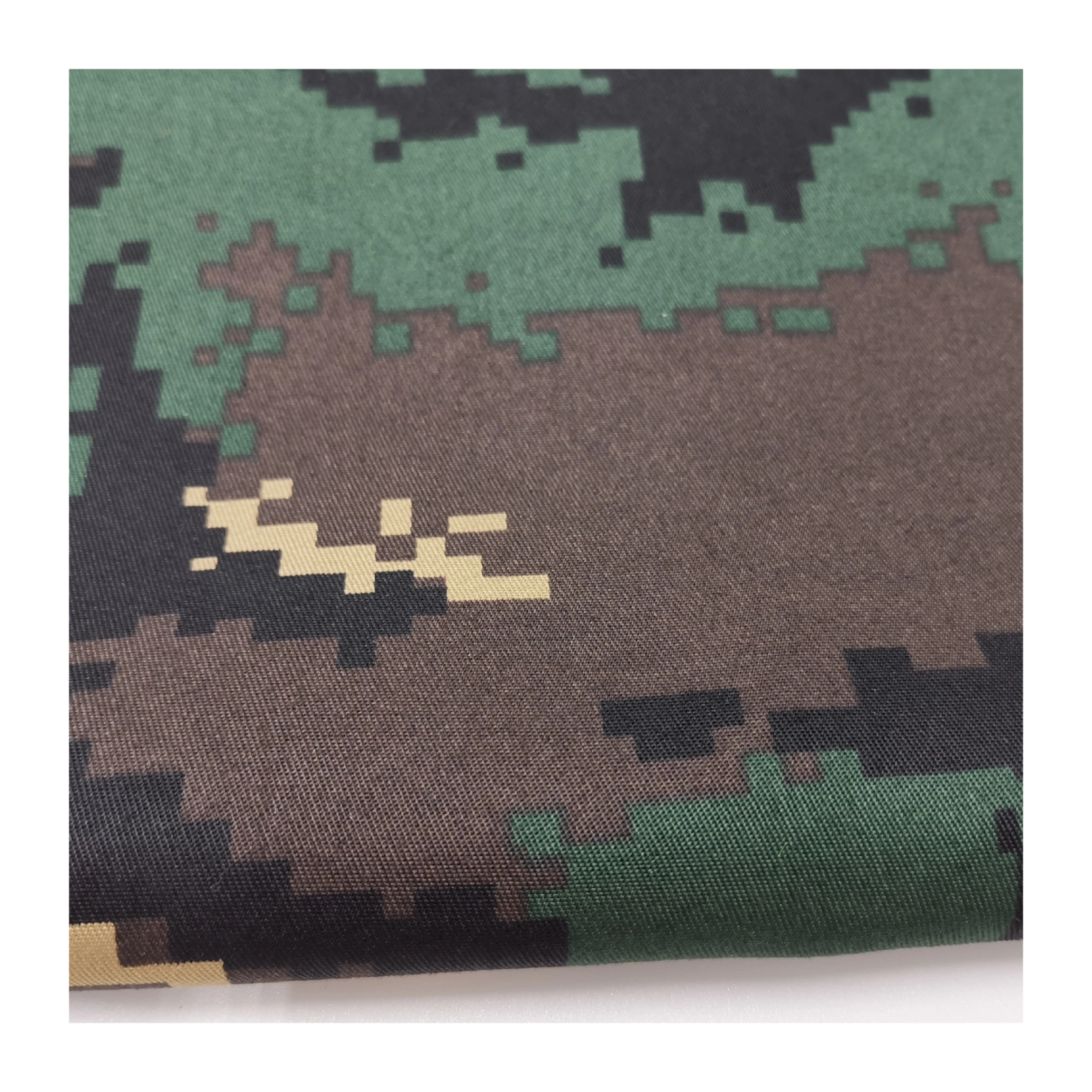 
Factory New Product 100%P 150DX300D 200GSM Twill 100%P Camouflage Fabric Army Uniform Fabric 