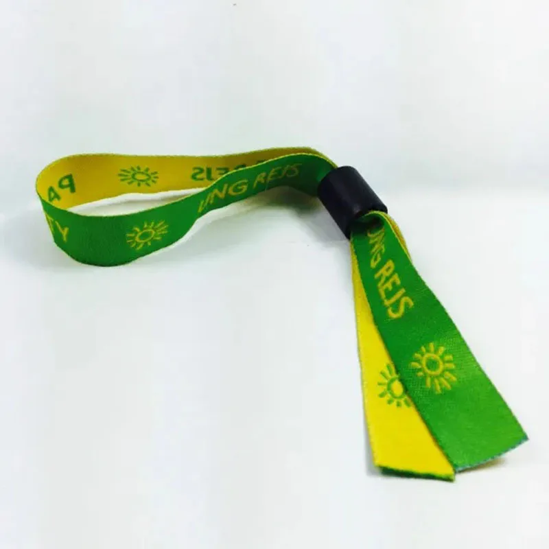 Custom  wrist band Polyester Bracelets With Message or Logo, High Quality novelties 2024 Personalized wrist band