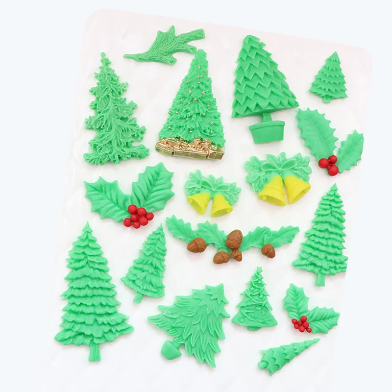 3D Fondant Molds, Halloween Theme Silicone Chocolate Gum Paste Mould, Halloween Cake Top Decorating Tools DiY Mould