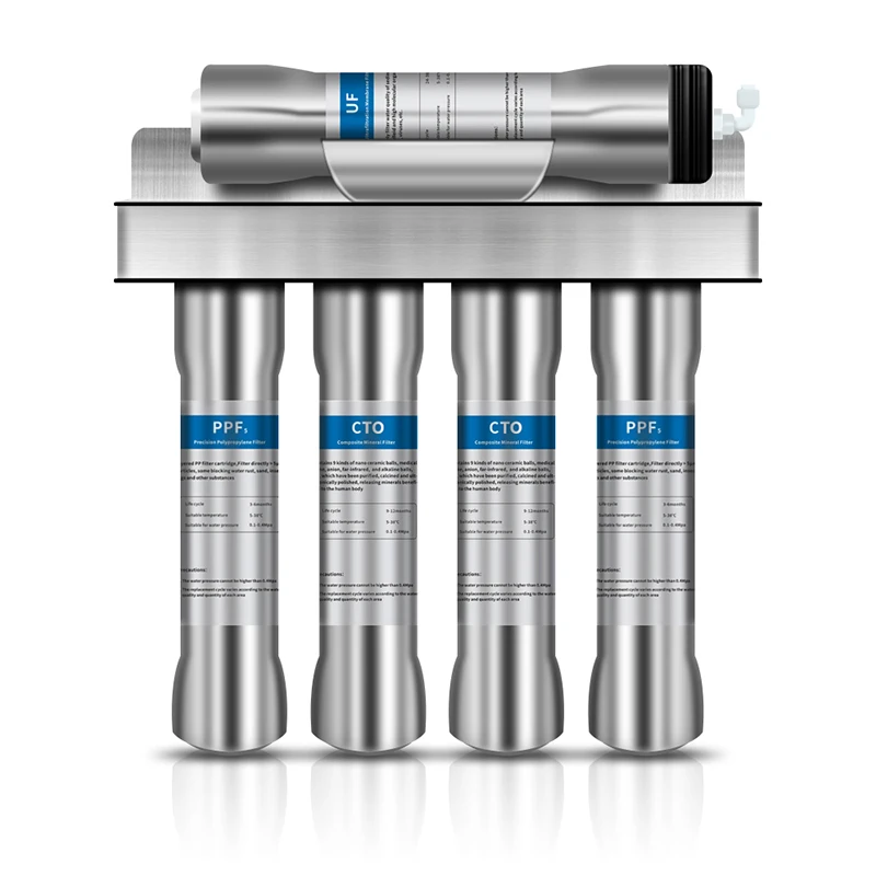 Purificador De Agua 5 Stages Filtration Under Sink Ultra Filtration Water Purifier Large Water Flow Portable Water Filter