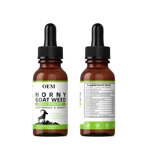 Wholesale Bulk 100% Natural Horny Goat Weed Liquid Epimedium Drops Healthcare Supplement