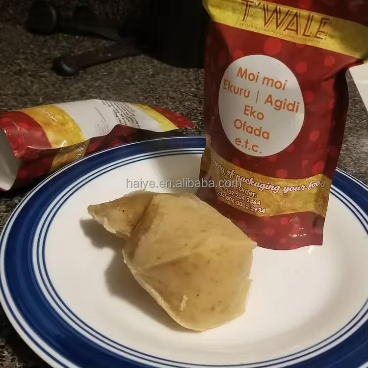 Stand Up Zipper Microwave Oven High Temperature Cooking Bags Retort Pouch For Organic Sauce Soup Moi Moi Bag