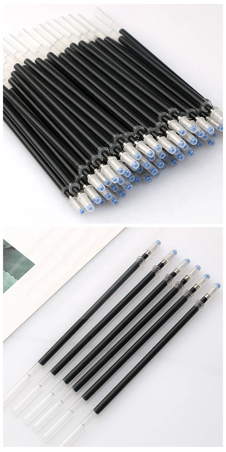 bullet 130mm long red gold black  smooth writing gel ink refill