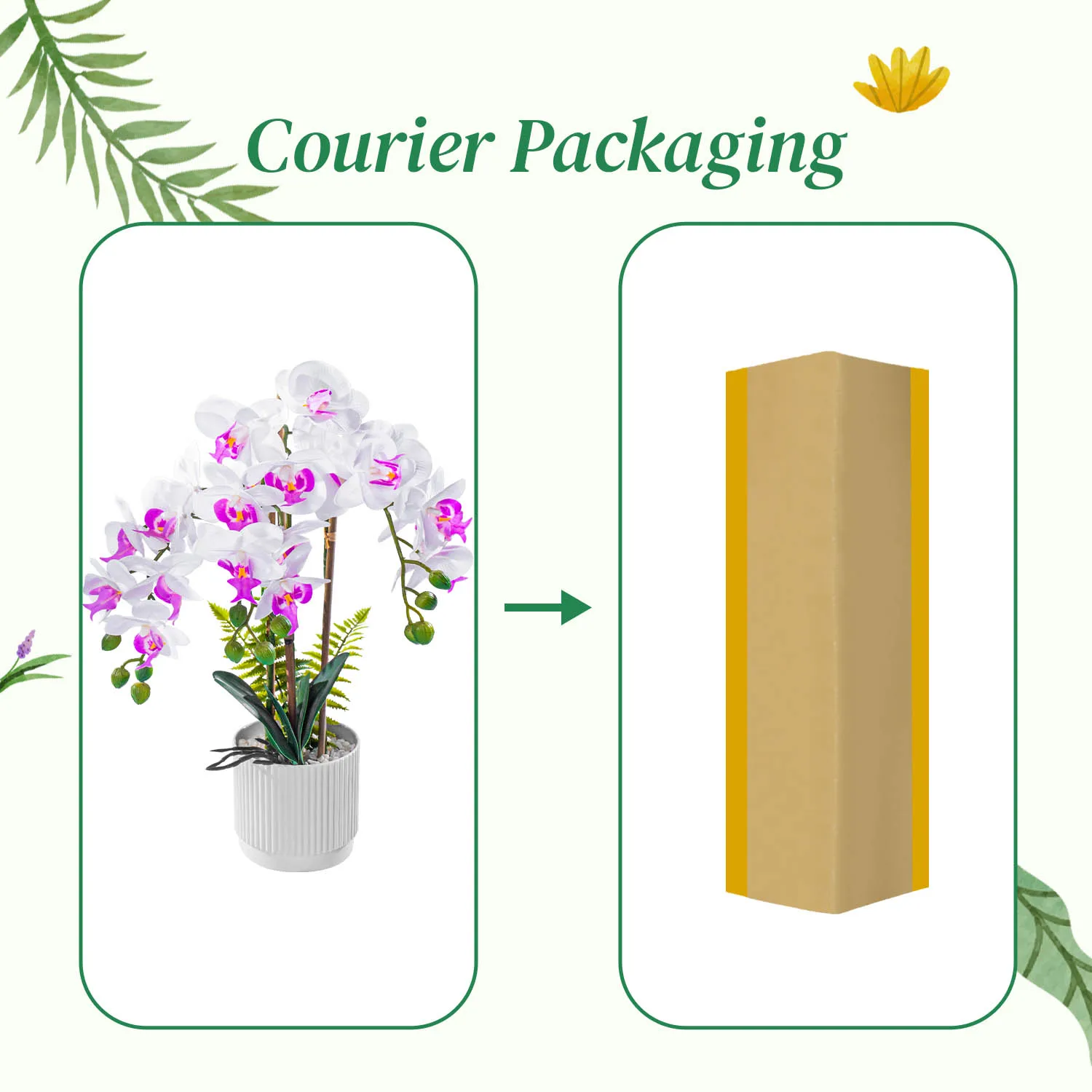 Wholesale Orchids Natural-like Artificial Flowers Plants White Real Touch  Room Decoration Decor With Pot