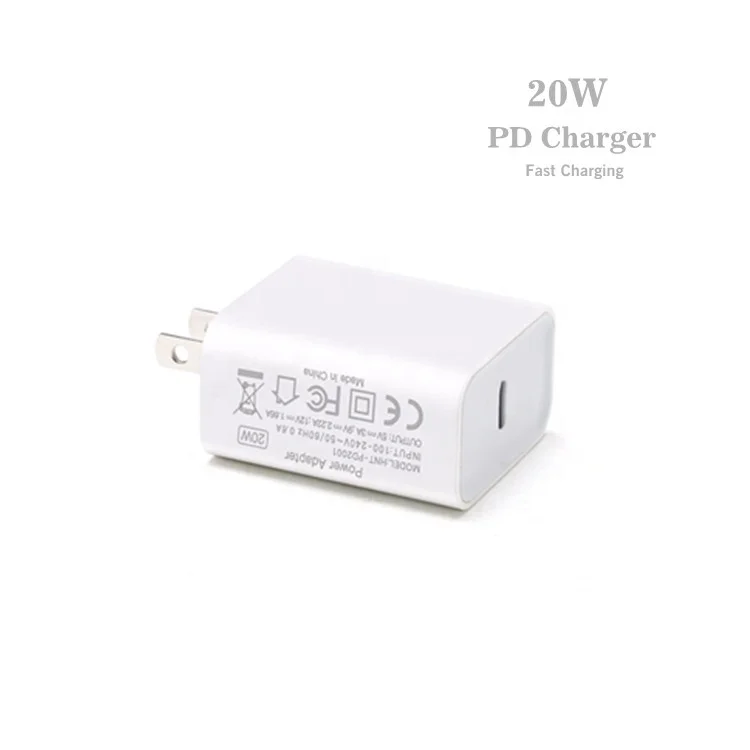 20w usb-c power adapter for iPhone 12 USB Fast Type C PD Charger Wholesale Wall Charger for Apple Phone