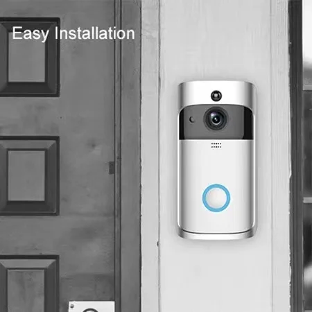 smart video doorbell wireless doorbell camera anti-theft IP camera  2-Way Audio phone control HD smart doorbell wireless ring