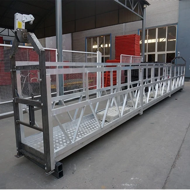 Powder Coated Steel Wire Rope Lifting Building Construction Suspended Gondola Platform
