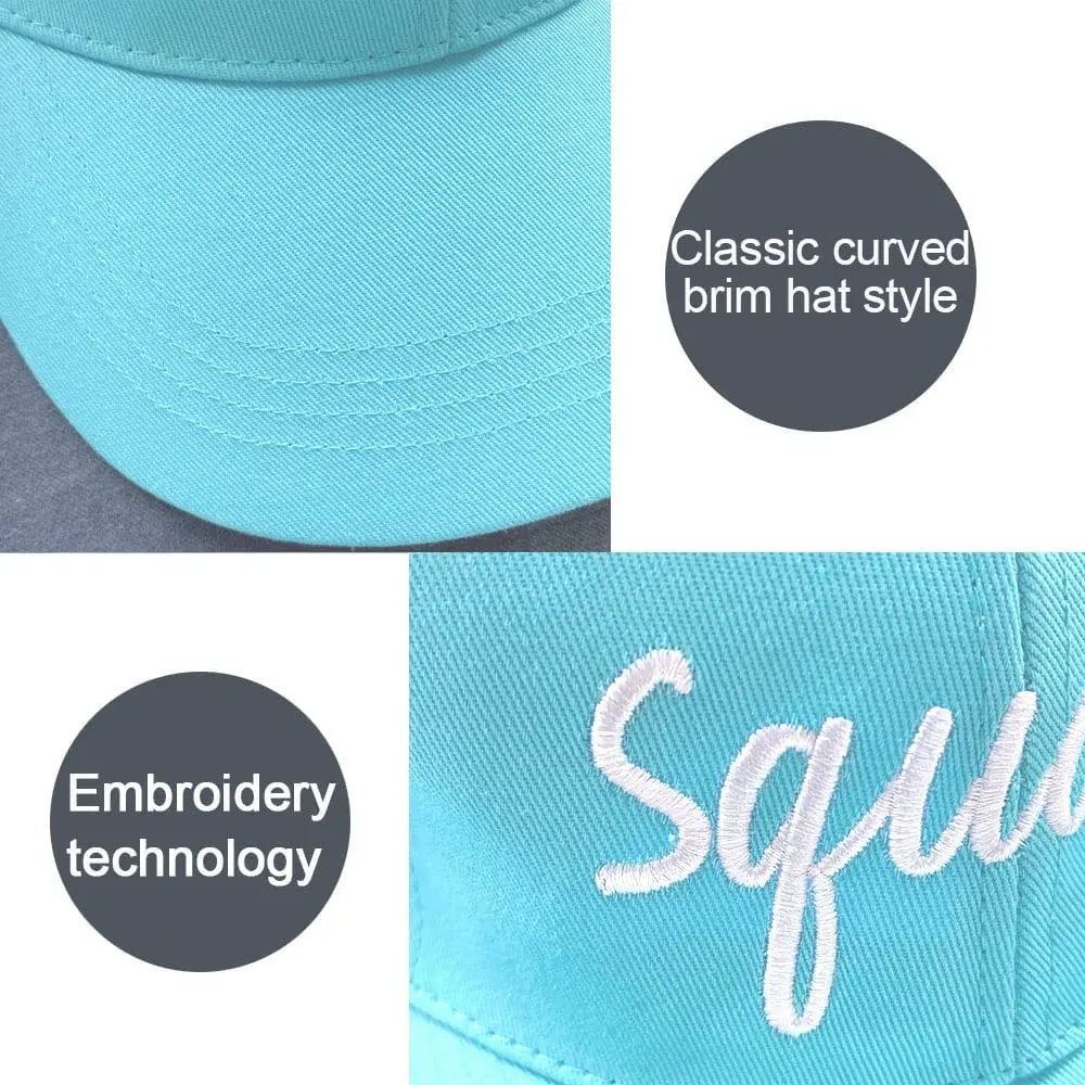 CreateSky design solid color bachelorette party low profile wedding baseball cap with 1 bride cap 5 squad cap