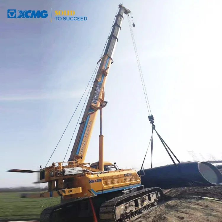 China Brand XCMG Official Used Telescopic Crawler Truck Crane XGC55T For Sale