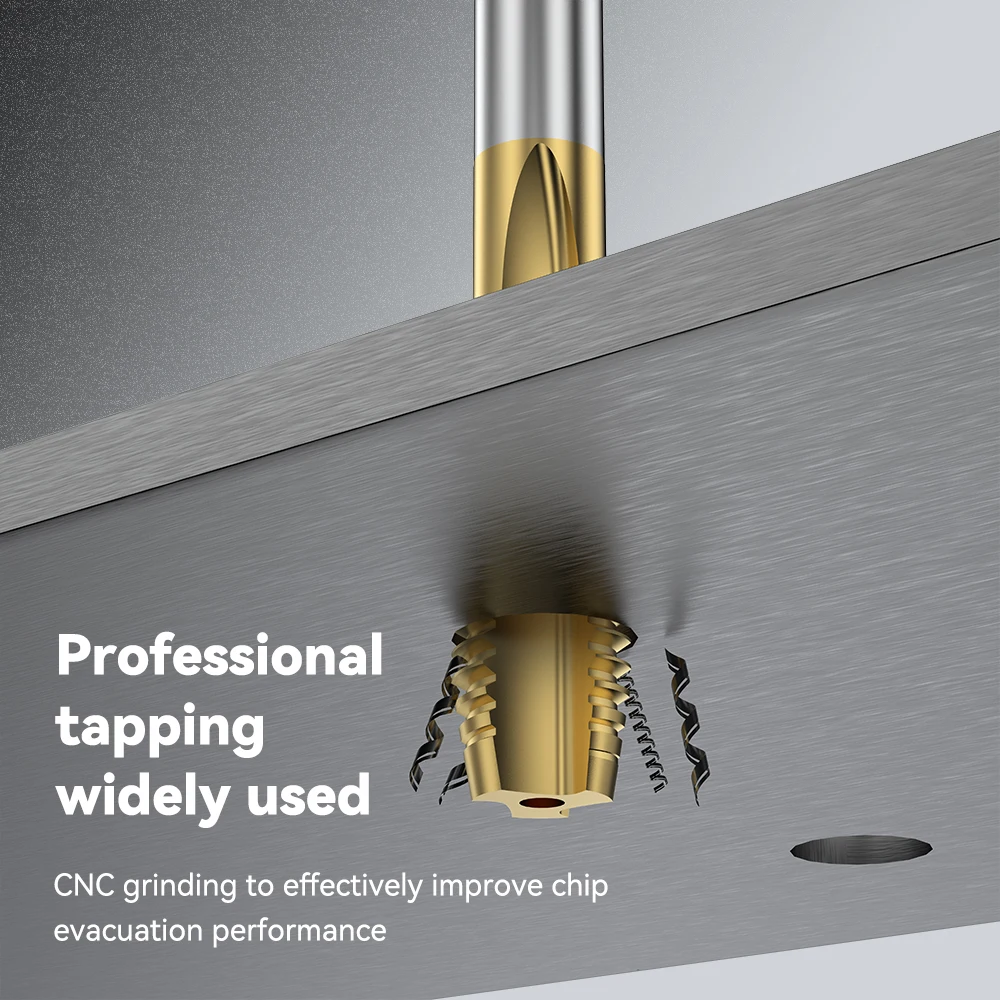 Machine-Tap-Industrial-Use Coated Straight Grooved Tap