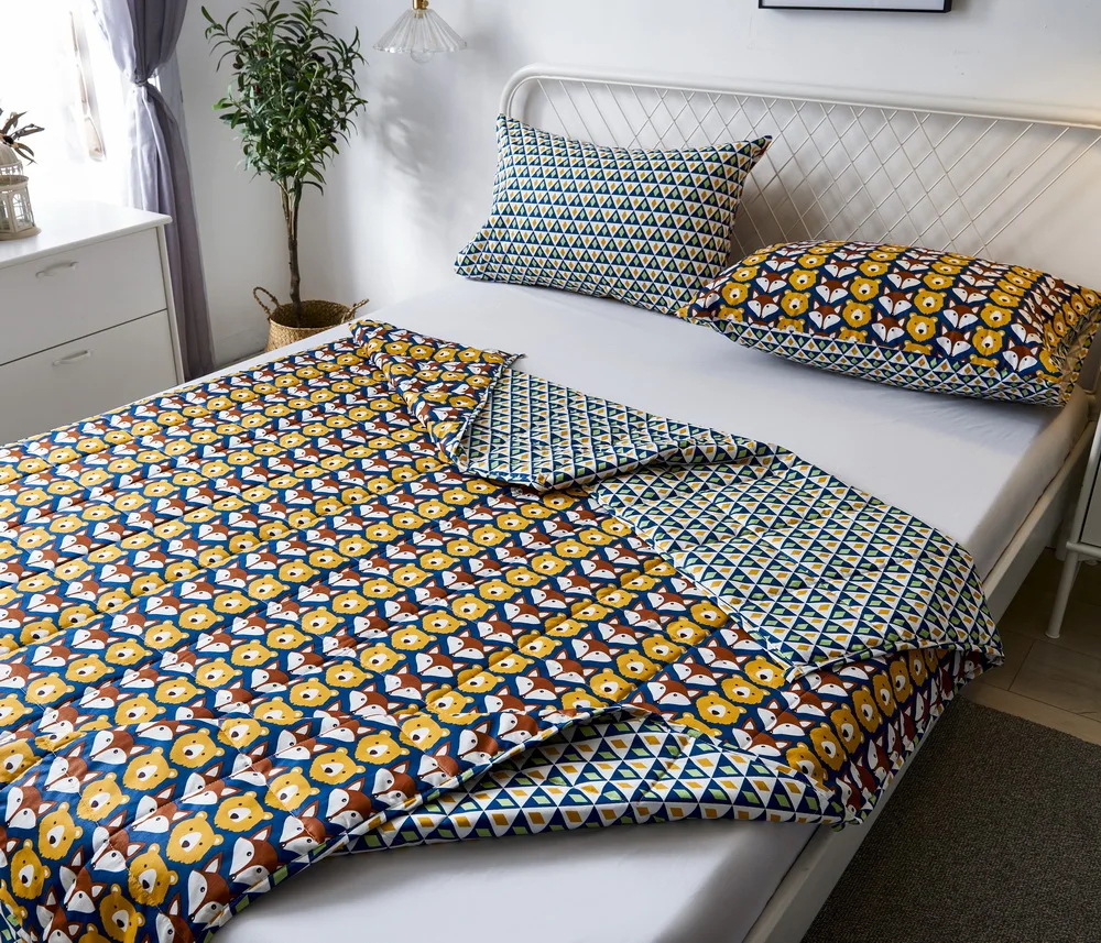 OEKO hot sale breathable cotton quilt 7lbs weighted blanket for kids adult