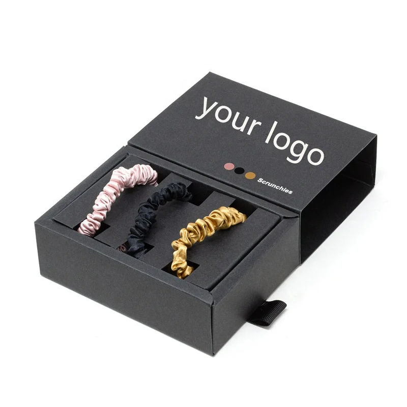 19momme 1 cm Pure Mulberry Silk Scrunchies High Quality 6A-Grade Mulberry Silk Fabric Elastic Hair Ties in Stock