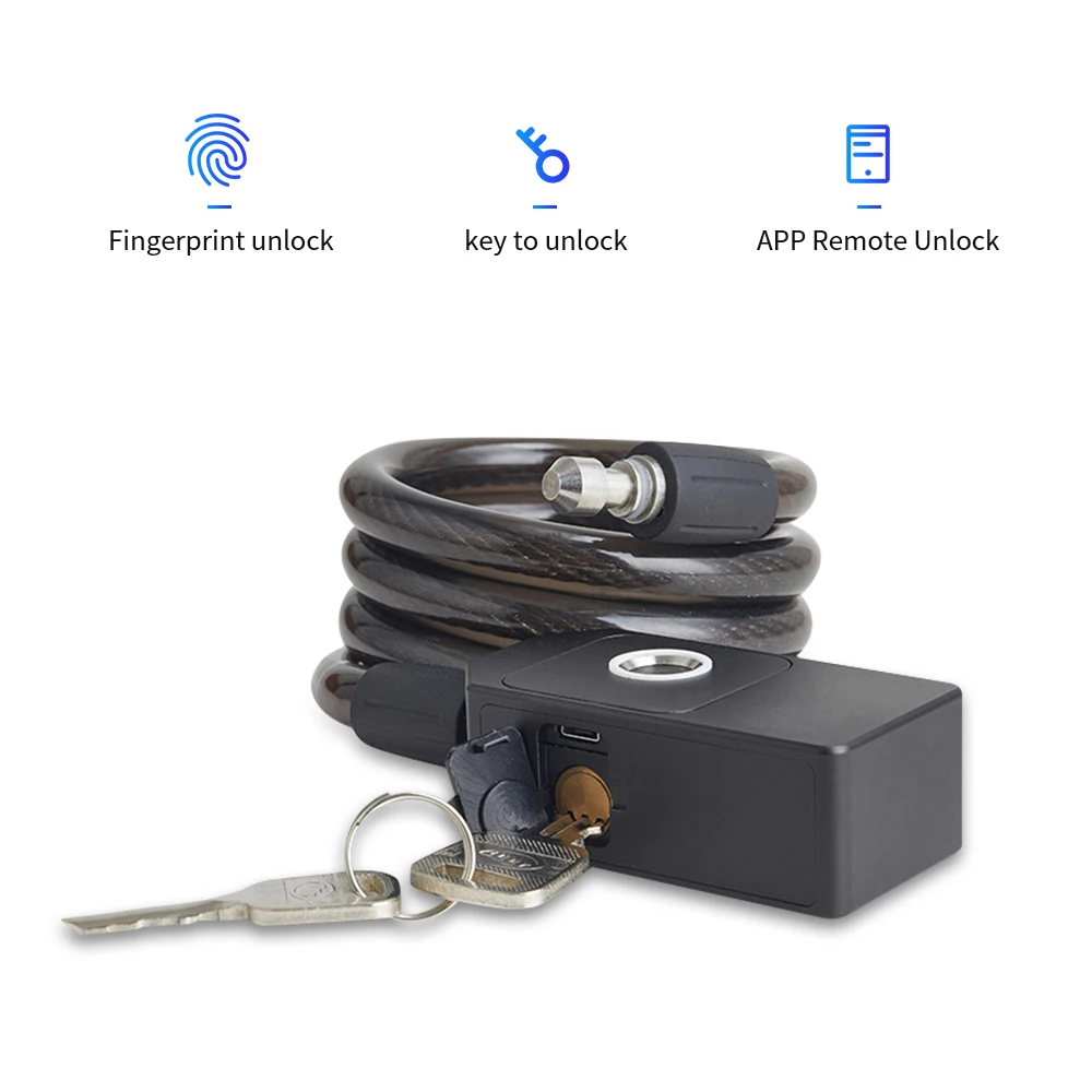 2022 Hot Sale Tuya BLE Smart Fingerprint Pad lock fingerprint padlock waterproof Smart Locks With Key