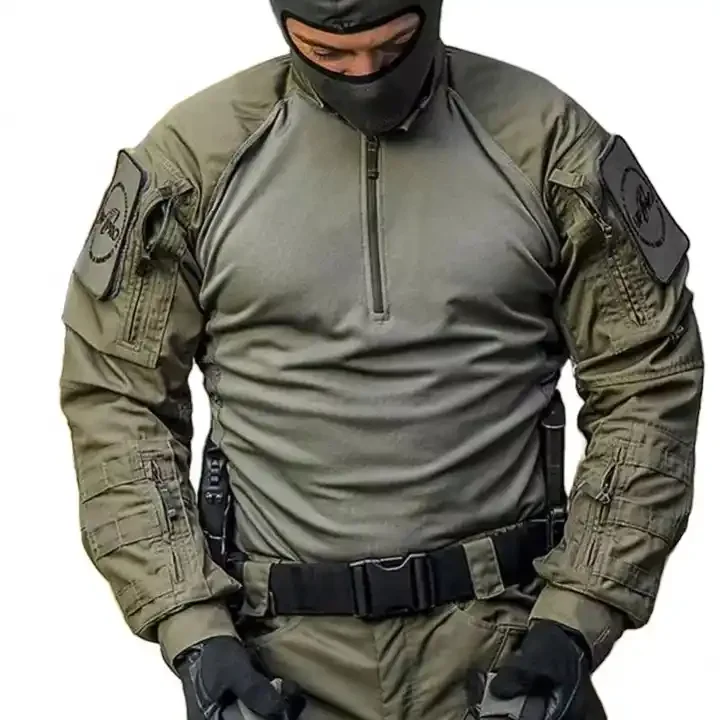 SIVI Uniform CP Tactical Hunting Clothes Camouflage Tshirt Uniform Male Outdoor Training Breathable Tactico long sleeve Shirt
