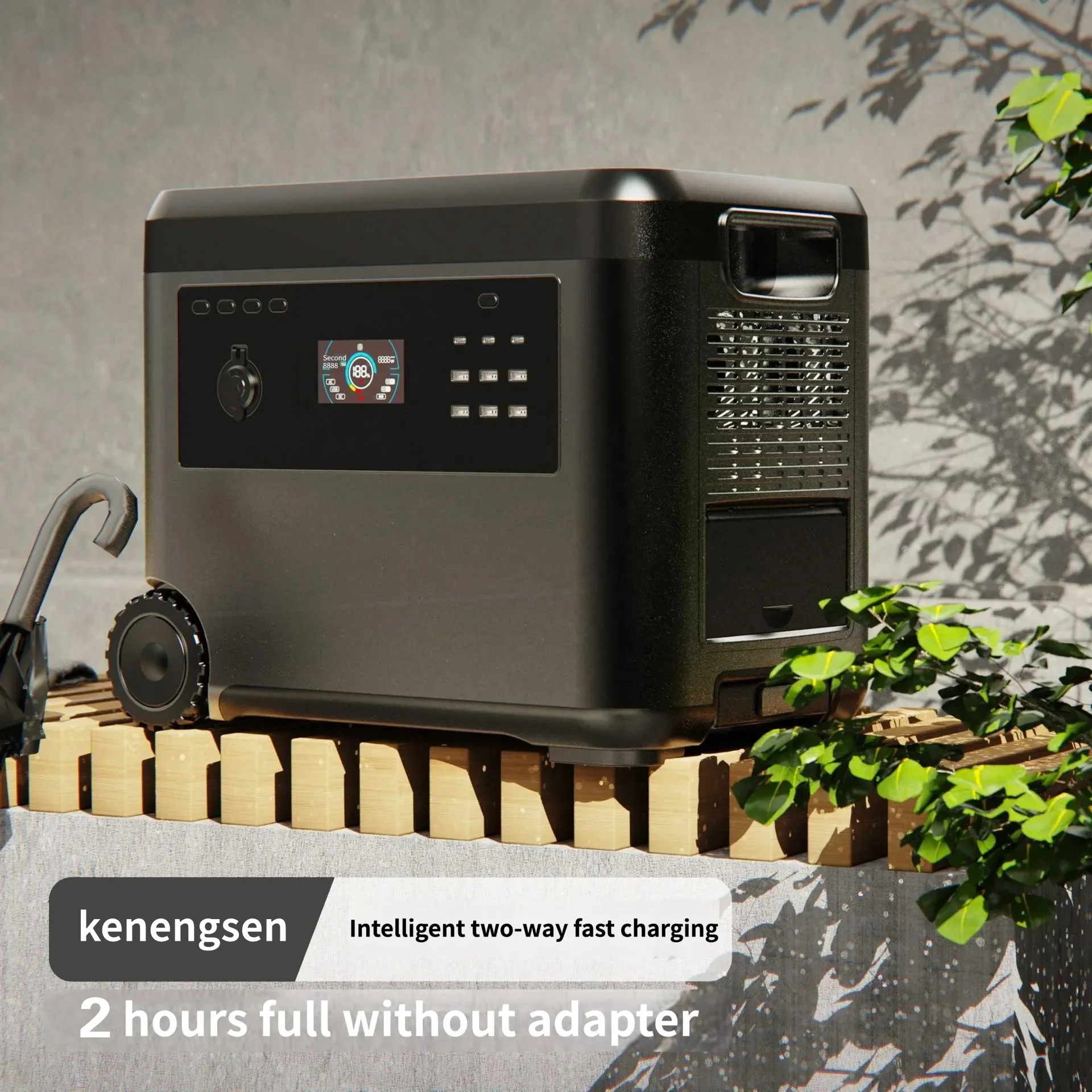 Hot Selling Rechargeable 2.5kw 4kw 6kw 8kw Portable LifePO4 Battery Generator Solar Power Station With Quick Charging