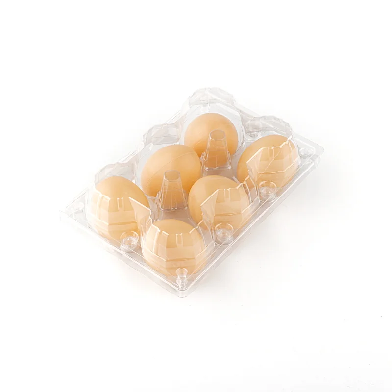 transparent plastic egg packaging box egg transparent container trays egg carton tray