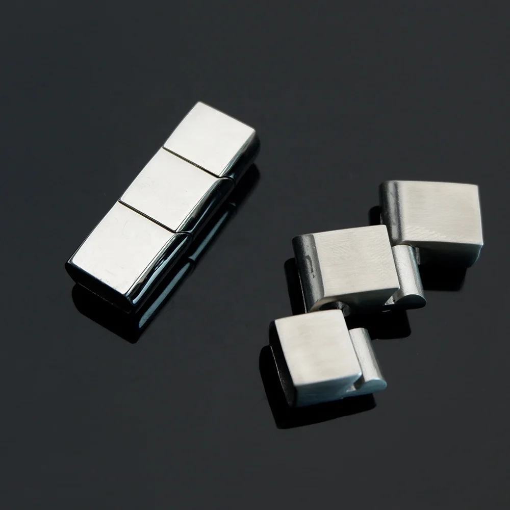 VEROMCA Магнитная застежка с тремя секциями для изготовления ювелирных изделий своими руками из нержавеющей стали регулируемый размер магнитная застежка