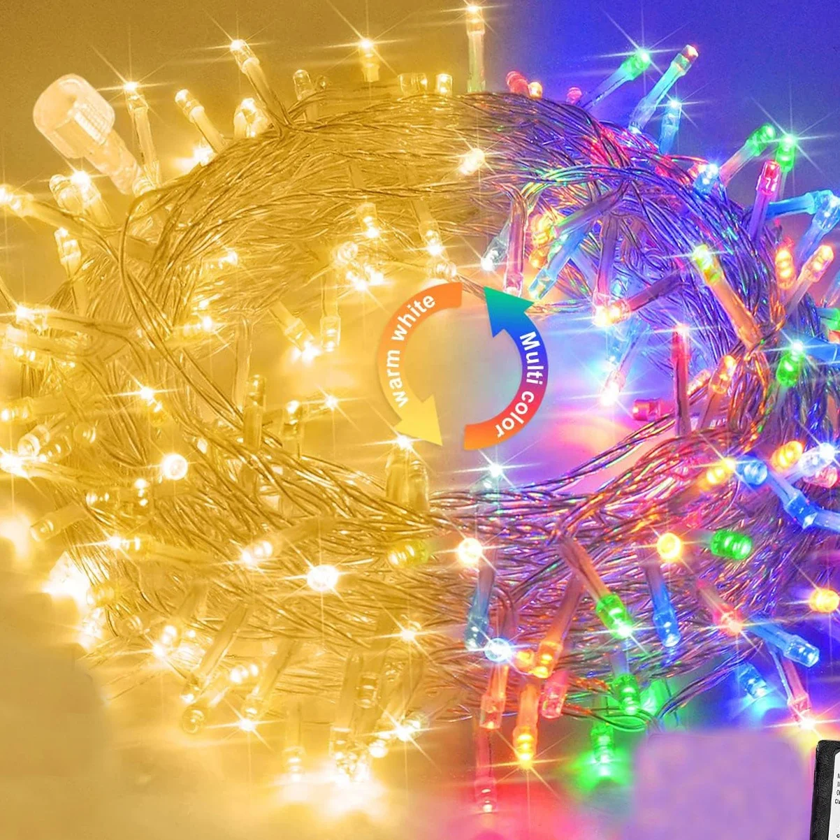 Smart Tuya WiFi  Christmas String Lights 200LED Color Changing LED RGB App-Remote-Control Control for Indoor Outdoor Party Decor