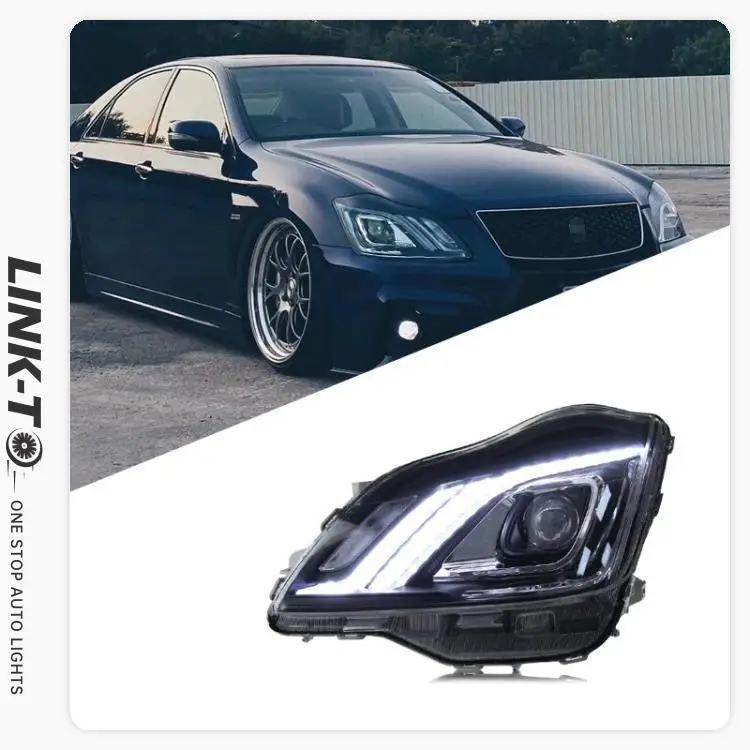 Link-To For Toyota Crown 2005 2006 2007 2008 2009 Modified LED Headlight Head Lamp Assembly