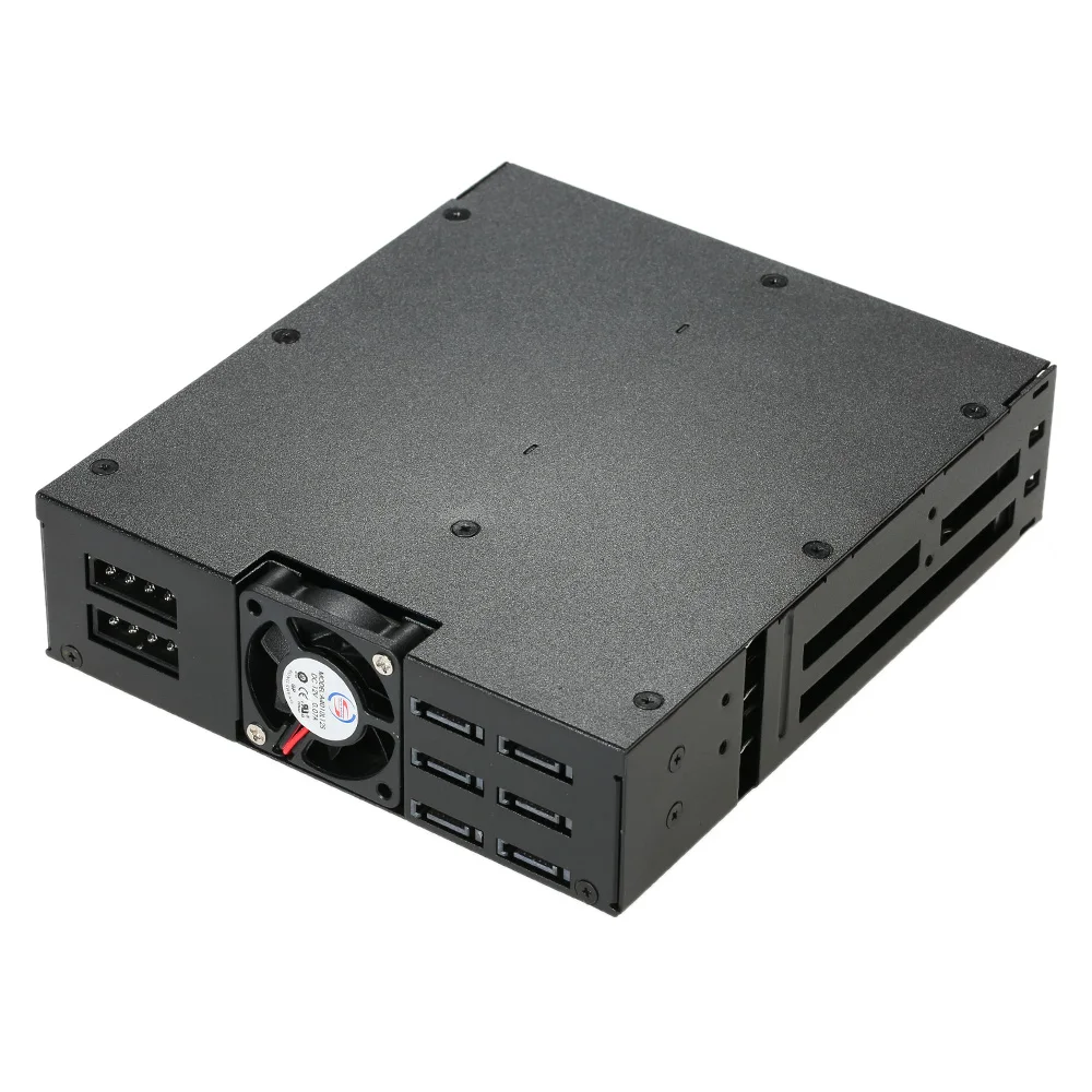 Корпус для внешнего жесткого диска 6 секций поддержка SATA HDD 2 5 дюйма корпус с охлаждающим вентилятором шкафчик горячей заменой