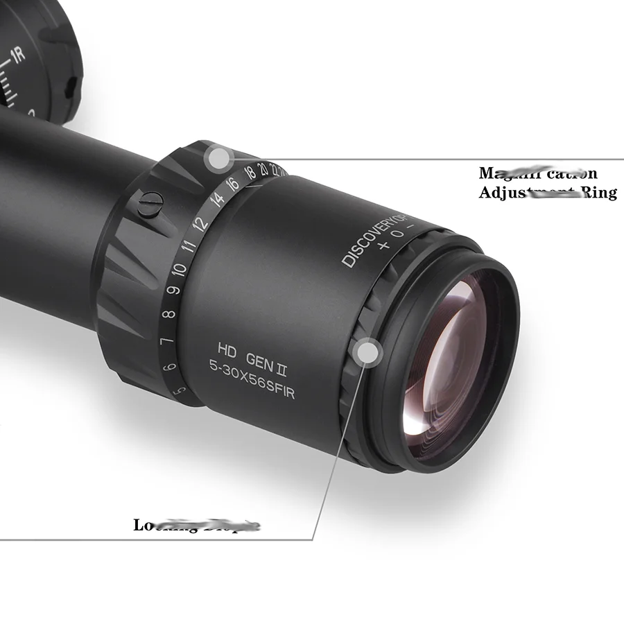 Discovery HD GEN II 5-30 X56SFIR FFP 34mm Tube etched glass First Focal Plane Illuminated scope Sight