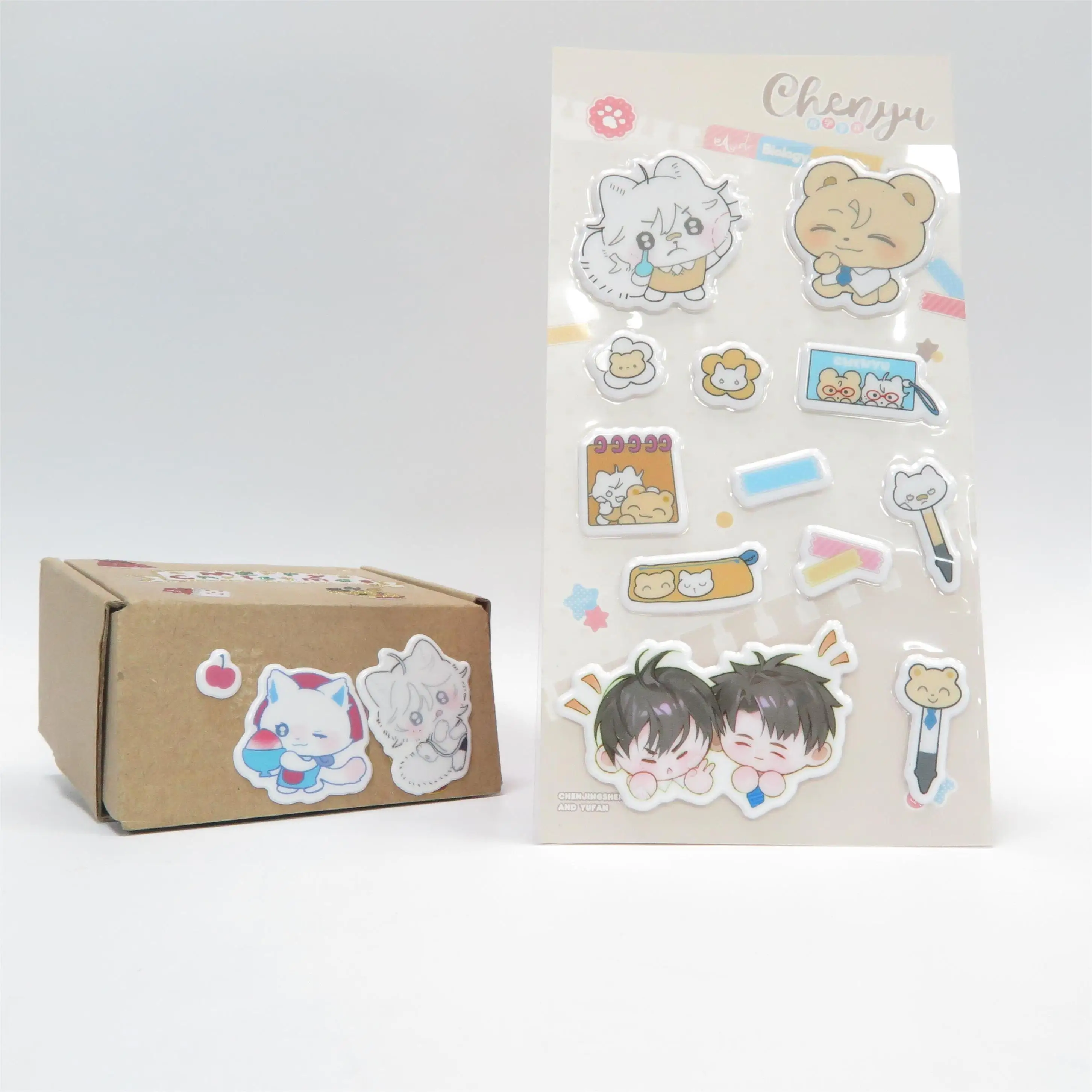 Custom Puffy stickers printing Wholesale Cartoon 3D Eva Foam Sheet Cartoon bubble stickers For Girl Boy