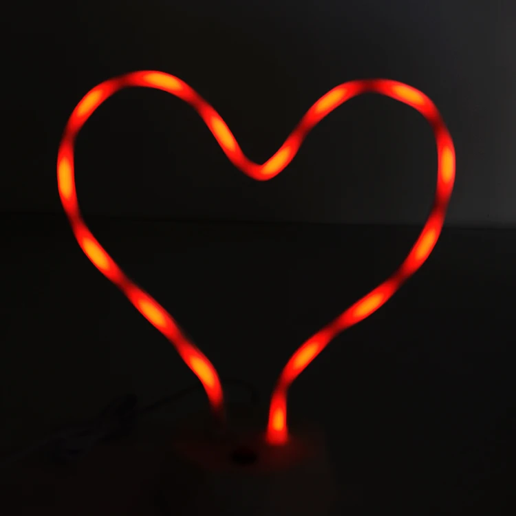 Flexible Customize Lampstand Neon Sculpture Light, Strong Plasticity Neon Christmas Decorative Light