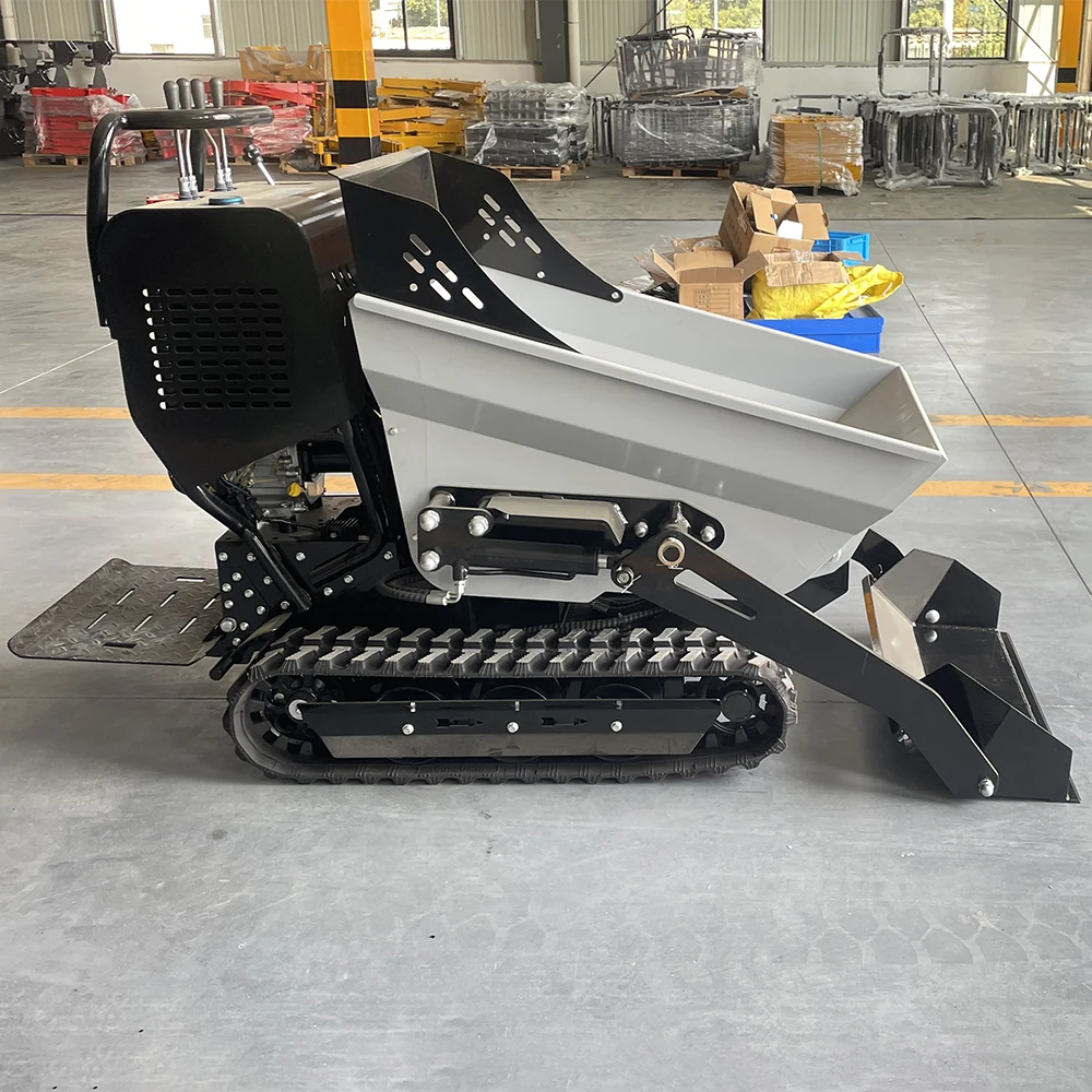 Free Shipping Dumper Crawler Dumper Truck Mini Tracked Dumper Hydraulic Diesel Mini Dump Truck Transporter