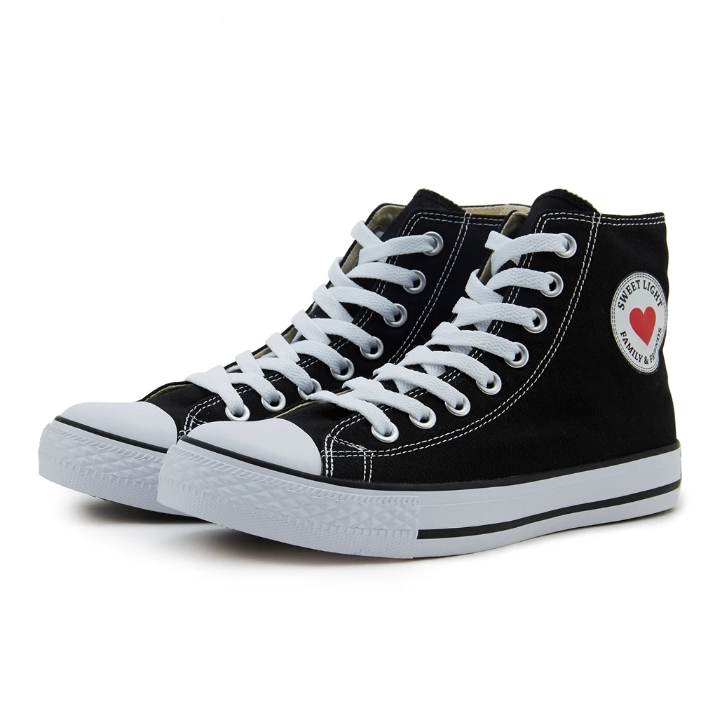 Custom wholesale cheap plain blank white high top canvas shoes for men