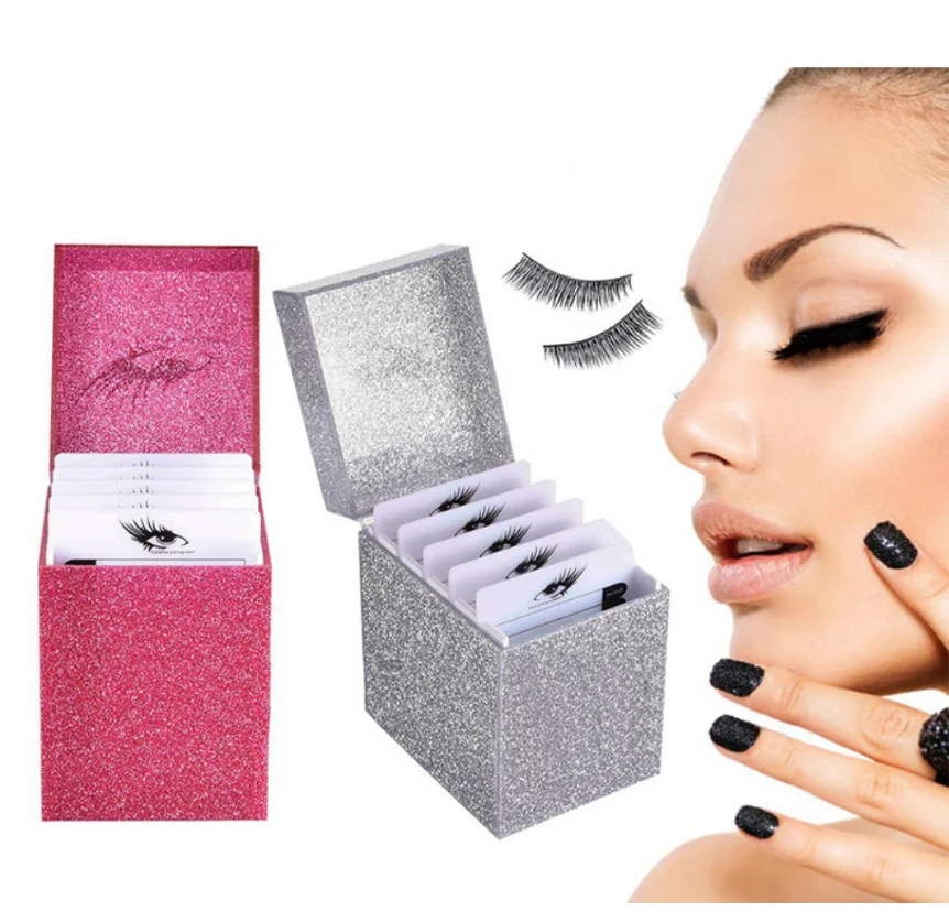 2020 Hot false eyelash storage box 5 Layers Makeup Display Container Eyelashes Glue Pallet Holder Eyelash Extension Makeup Tool