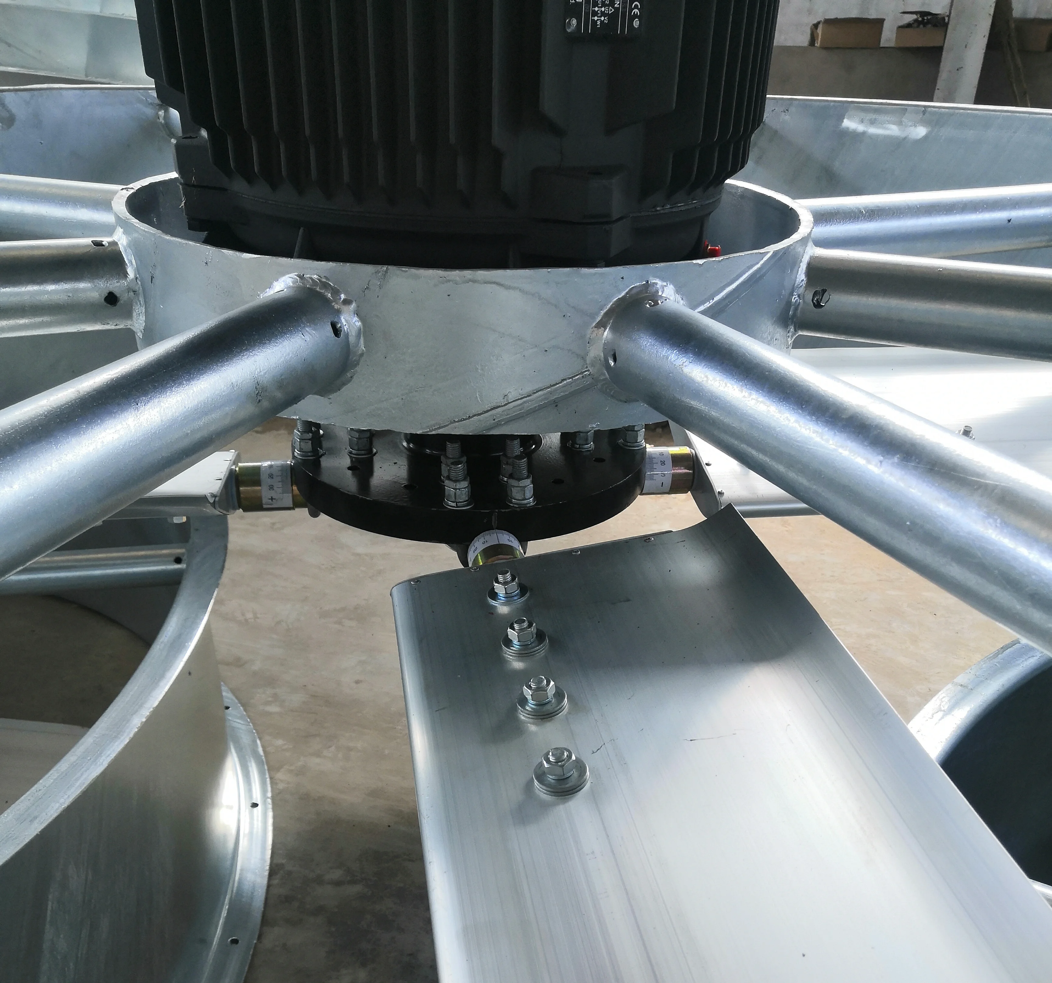 Axial fan for closed cooling tower