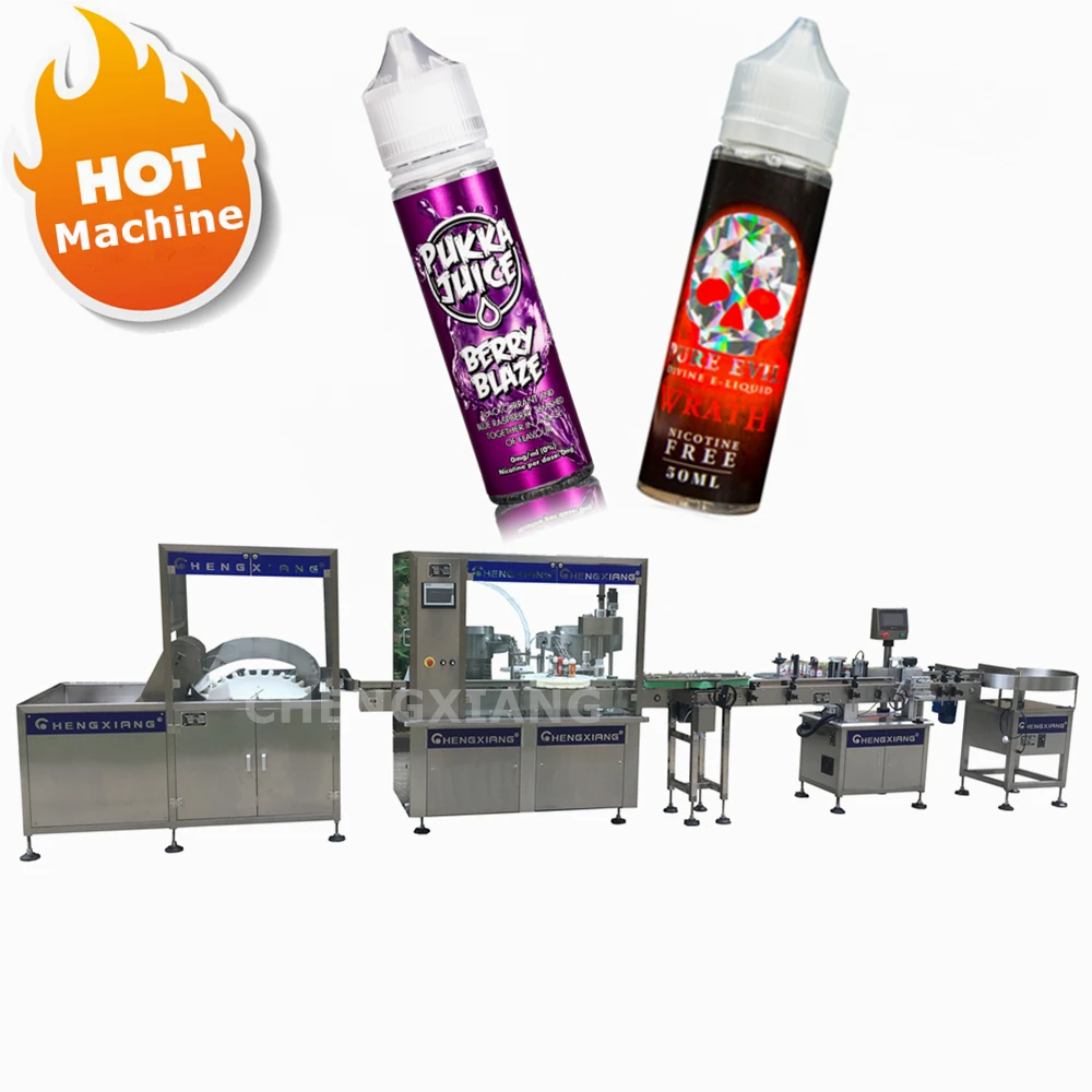 Professional design automatic 30ml 60ml 120ml V3 chubby cbd eliquid vape filling machine