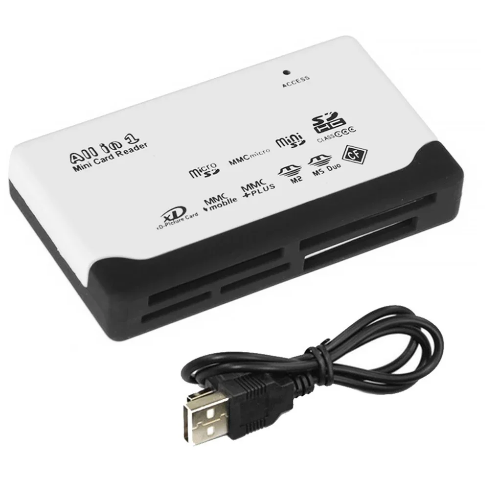 Устройство для чтения карт памяти внешний USB-2 0 адаптер пластиковый конвертер и записи аксессуары настольных ПК