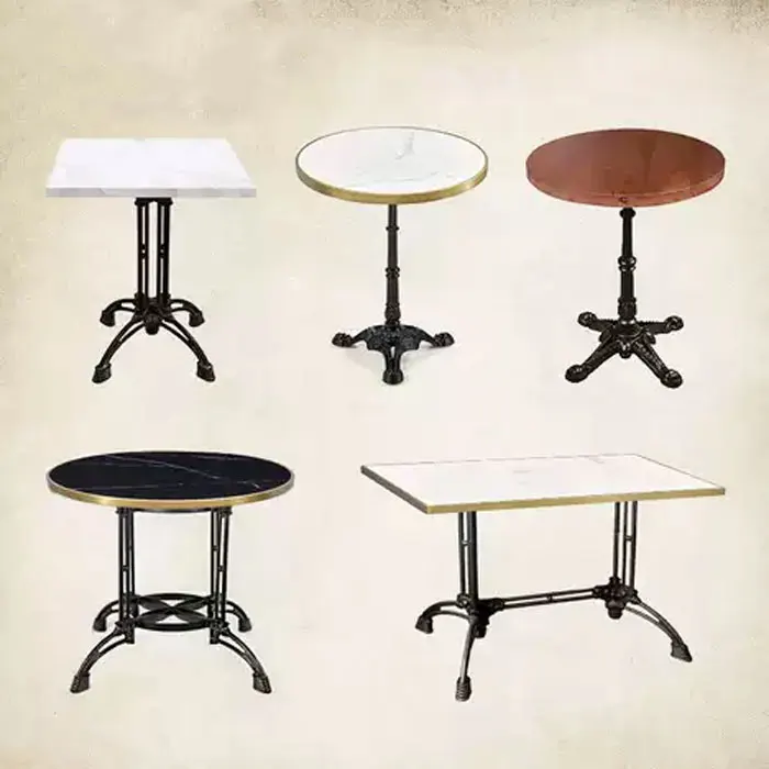 Hot Selling Modern Round Marble Cafe Bistro Table and Chairs for Events