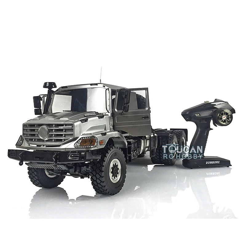 JDM 157 1/14 Metal 6*6 RC Truck Model W/ Differential Axle Remote Control Climbing Trailer Adults Toys TH17202-ali6