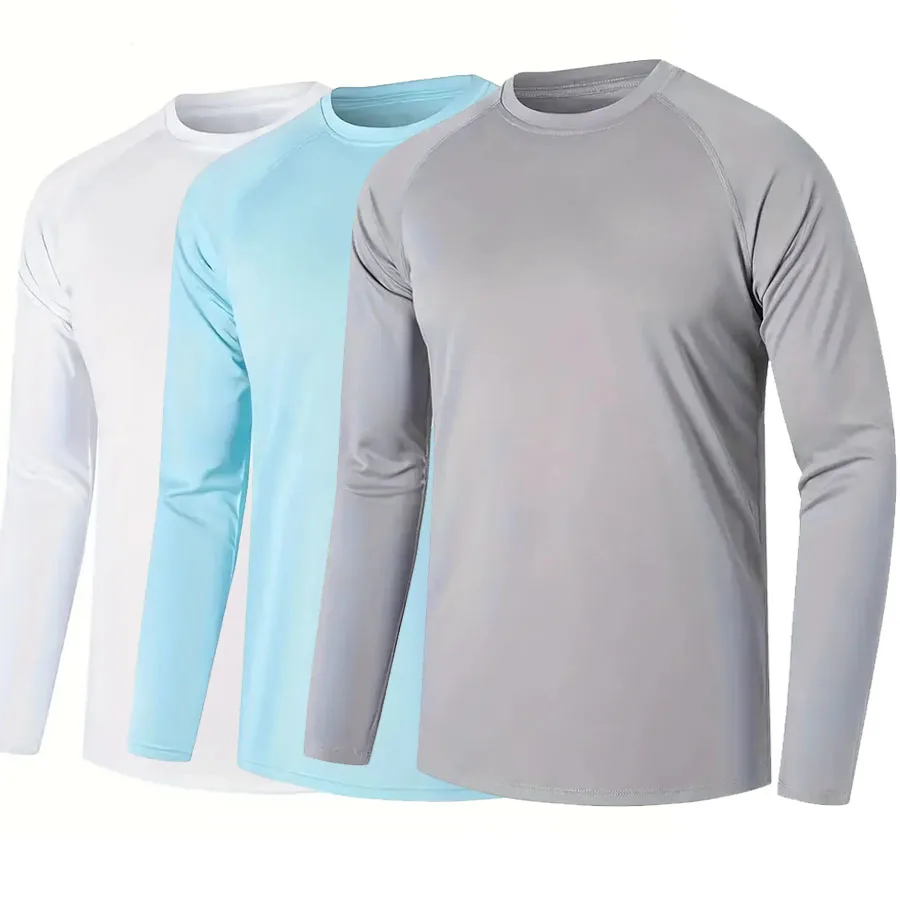 100% полиэстер UPF 50 + Rash Guard рубашка для защиты от солнца мужская пляжная рыбалки верховой езды