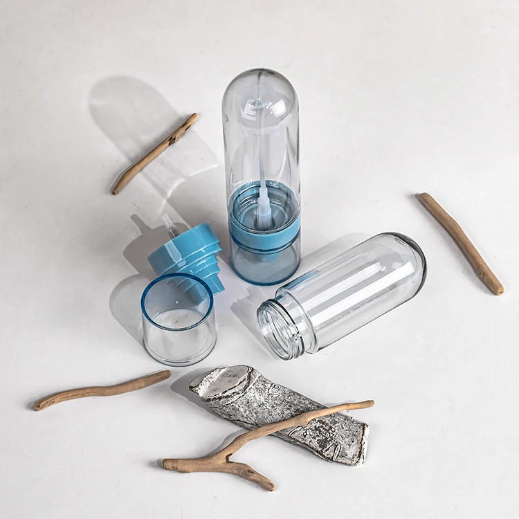 Liquid spray bottle upside down 30ml 50ml 60ml 80ml 100ml plastic empty fixing spray packaging pump bottle