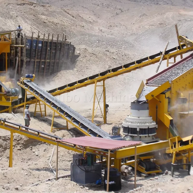 Mining used stone crusher plant layout stone crusher line rock crushing equipment for sale