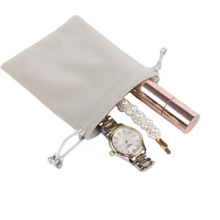 Small Twill Cotton Canvas Fabric Muslin Drawstring Bag With Custom Logo Printed