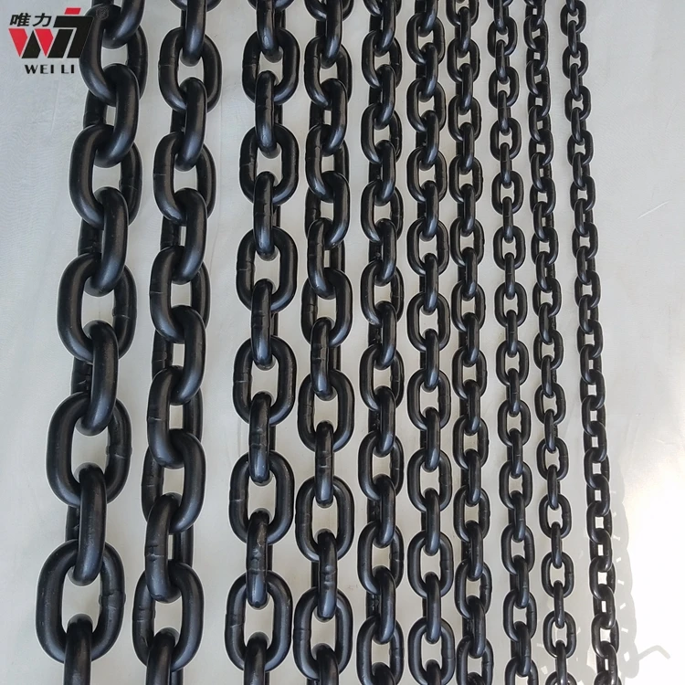 Lifting Chain High Test Polished G80 Steel Marine Studless Link Anchor Chain For Loading Lifting Chain