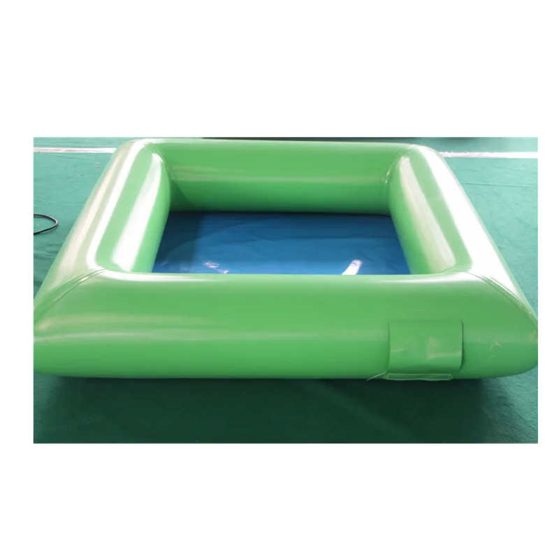Playground water swimming pool inflated pvc tarpaulin slide pool for park