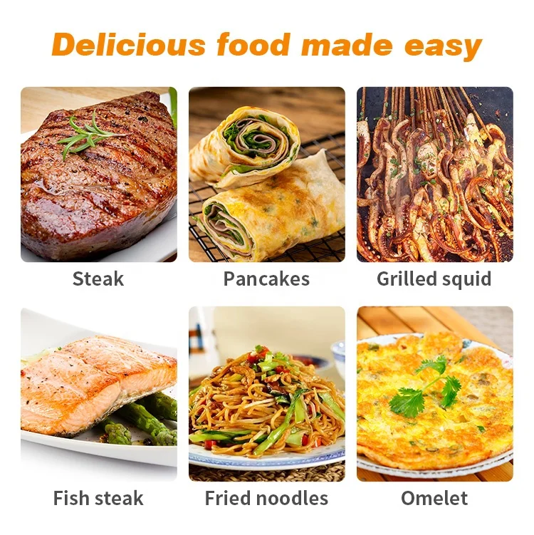 High Quality Table Top Gas Griddle Machine With Gas Fryer LPG Beef Pork Meat Roaster Machine Cooking Stove for Restaurant