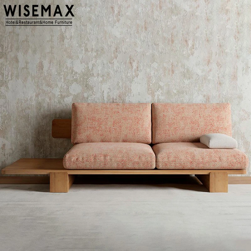 WISEMAX мебель японская тканевая обивка сумка для сидения диван современный деревянный каркас откидная набор гостиной