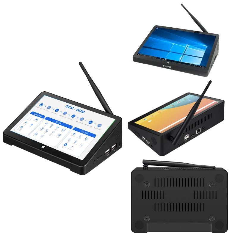 PIPO X10S 10 1 дюйма lcd wifi touch Промышленные ПК все в одном android windows киоск сенсорная настольная демонстрационная