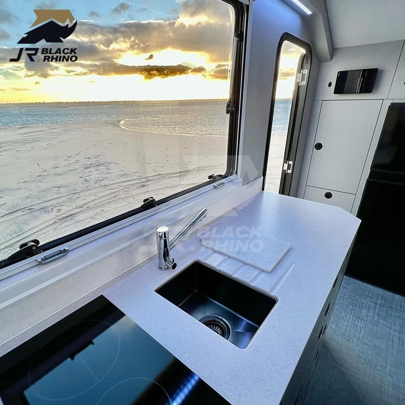 Low Price Camper Trailer with Toilet caravan House Camper